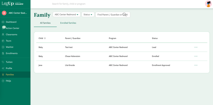 Families Overview