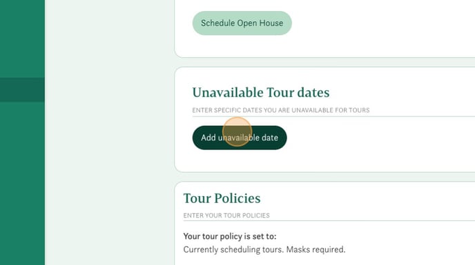 How to Set Tour Availability and Unavailability - Step 11