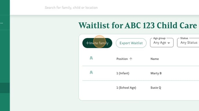 Inviting Family to Kinside Waitlist - Step 3